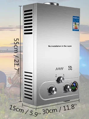 Water Heater LPG Boiler Gas Stainless Steel Tankless