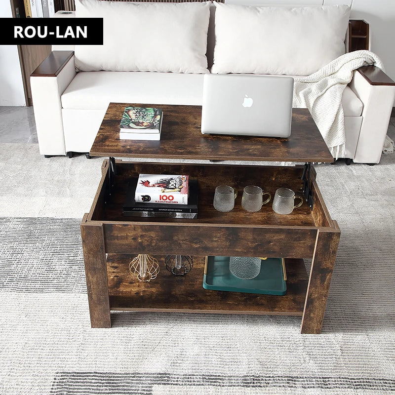 Small Modern Coffee Tables with Storage for Living Room
