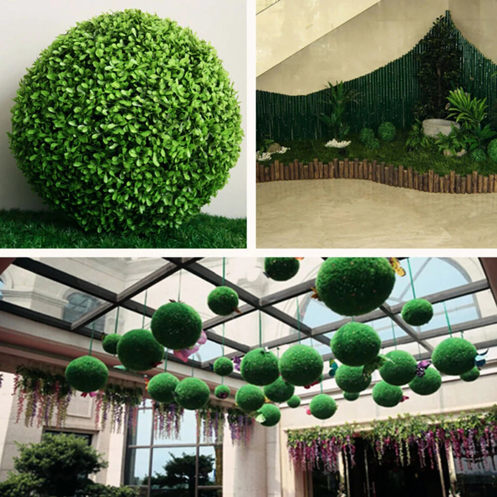 Round Artificial Plant Ball Simulation