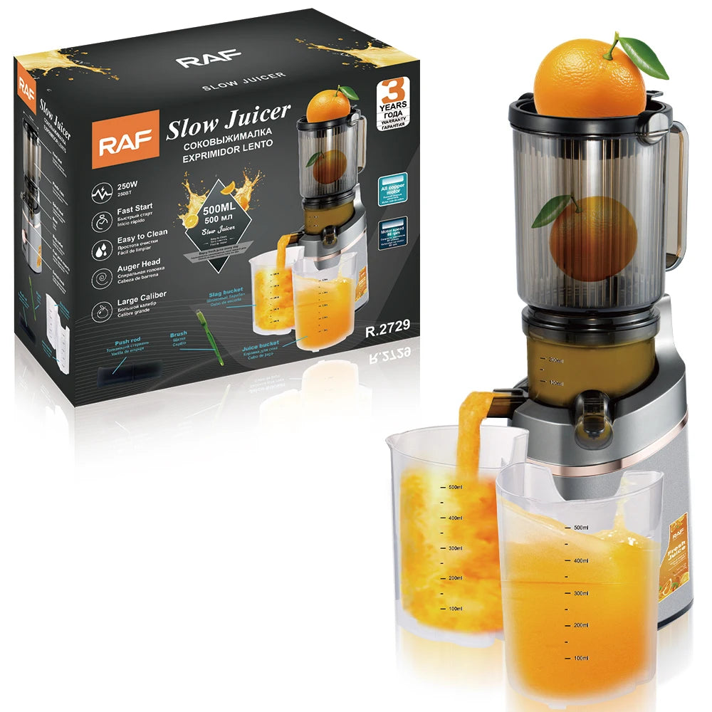 Juicer Machines Masticating Slow Juicer for Vegetable Fruit