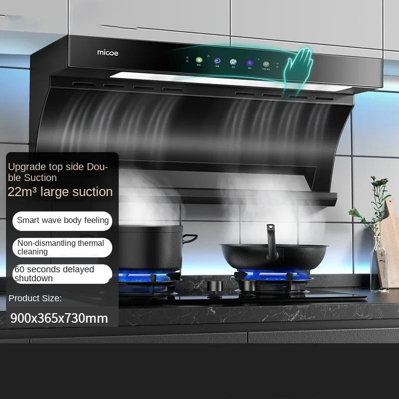 Large Suction Hood Kitchen Range Hood Exhaust
