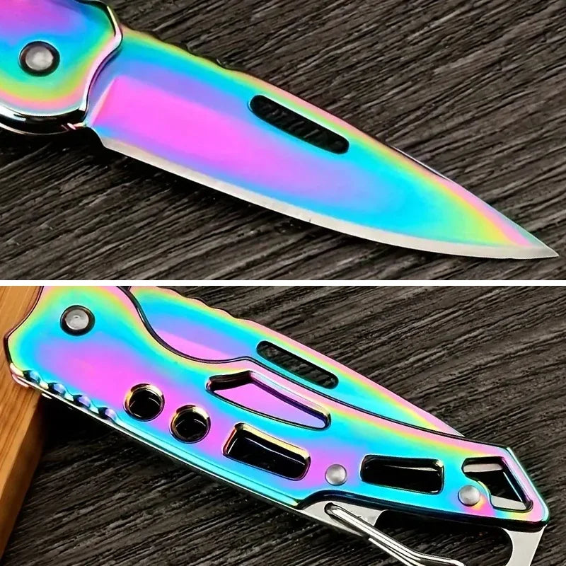Folding Fruit Knife, Stainless Steel Outdoor