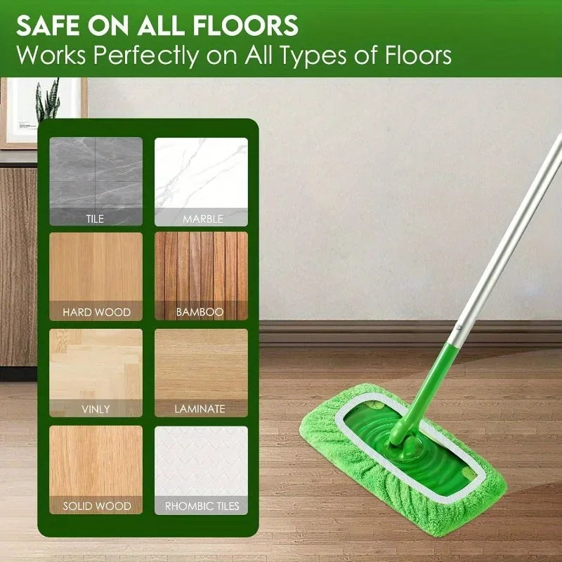 4 Pcs Reusable Ultra-fine Fiber Mop Pads