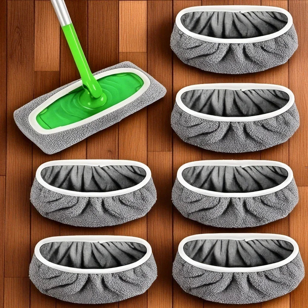 4 Pcs Reusable Ultra-fine Fiber Mop Pads