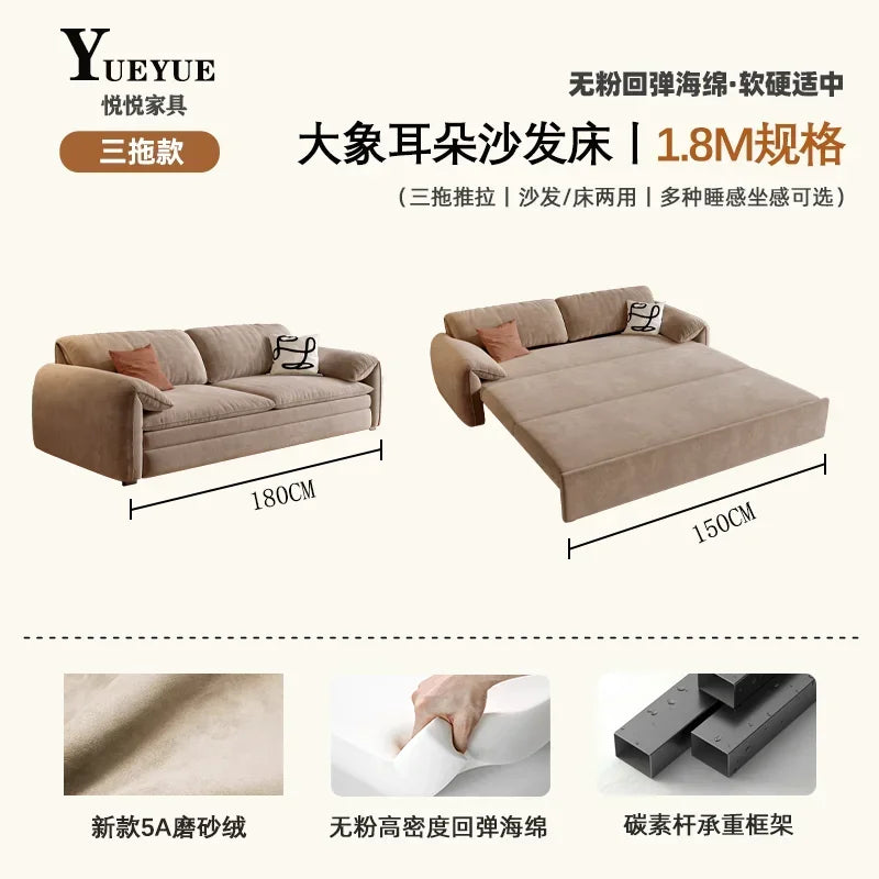 Multifunctional Expandable Sofa Bed Stylish Nordic Design