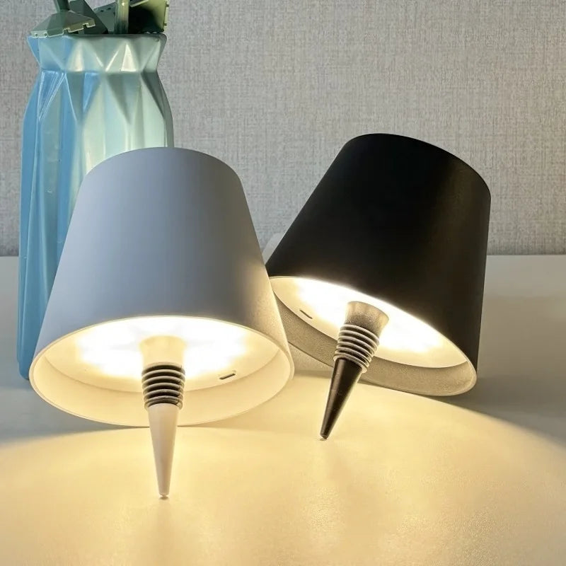 Wireless LED Wine Bottle Light Rechargeable Vases