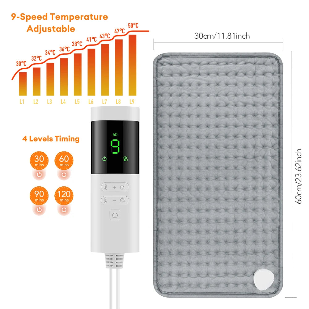 Electric Heating Pads for Back Neck Shoulder Relief mat