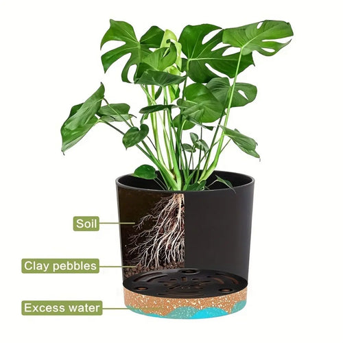 4pcs Flowerpot Removable Bottom