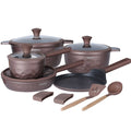 DONNOR Kitchen Cooking Set 12 Pcs Pots and Pans