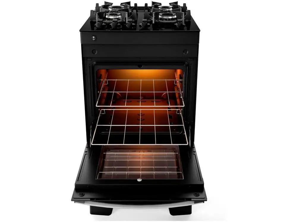 4 Stove Atlas Black Table Glass Agile UP - Bivolt