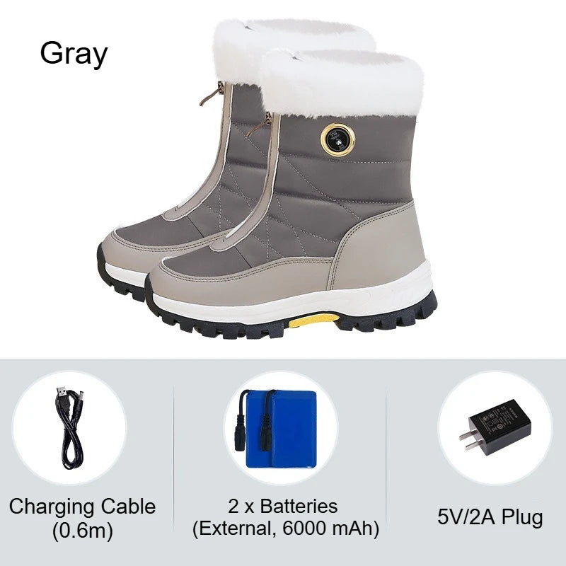 Winter Heated Women's Rechargeable Electric Warm Boots