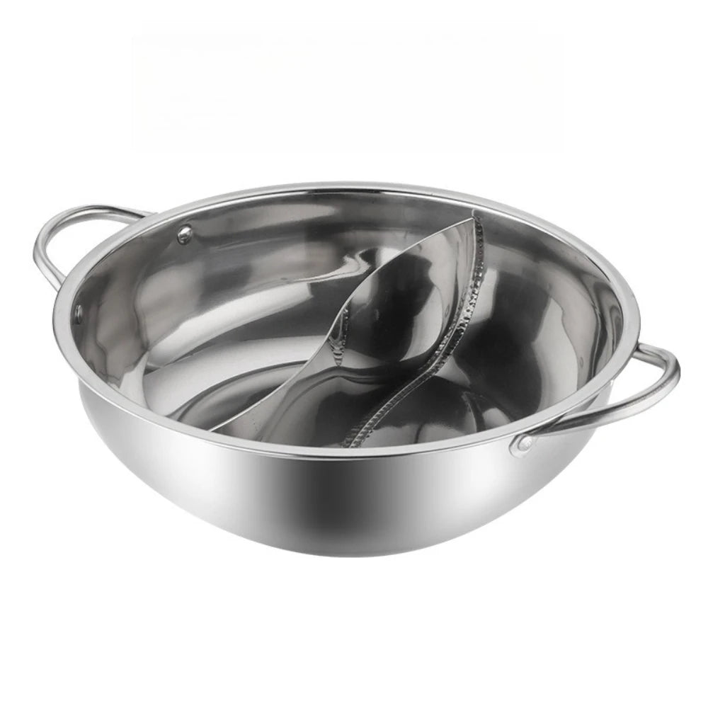 30cm Hot Pot with Divider Stainless Steel Household